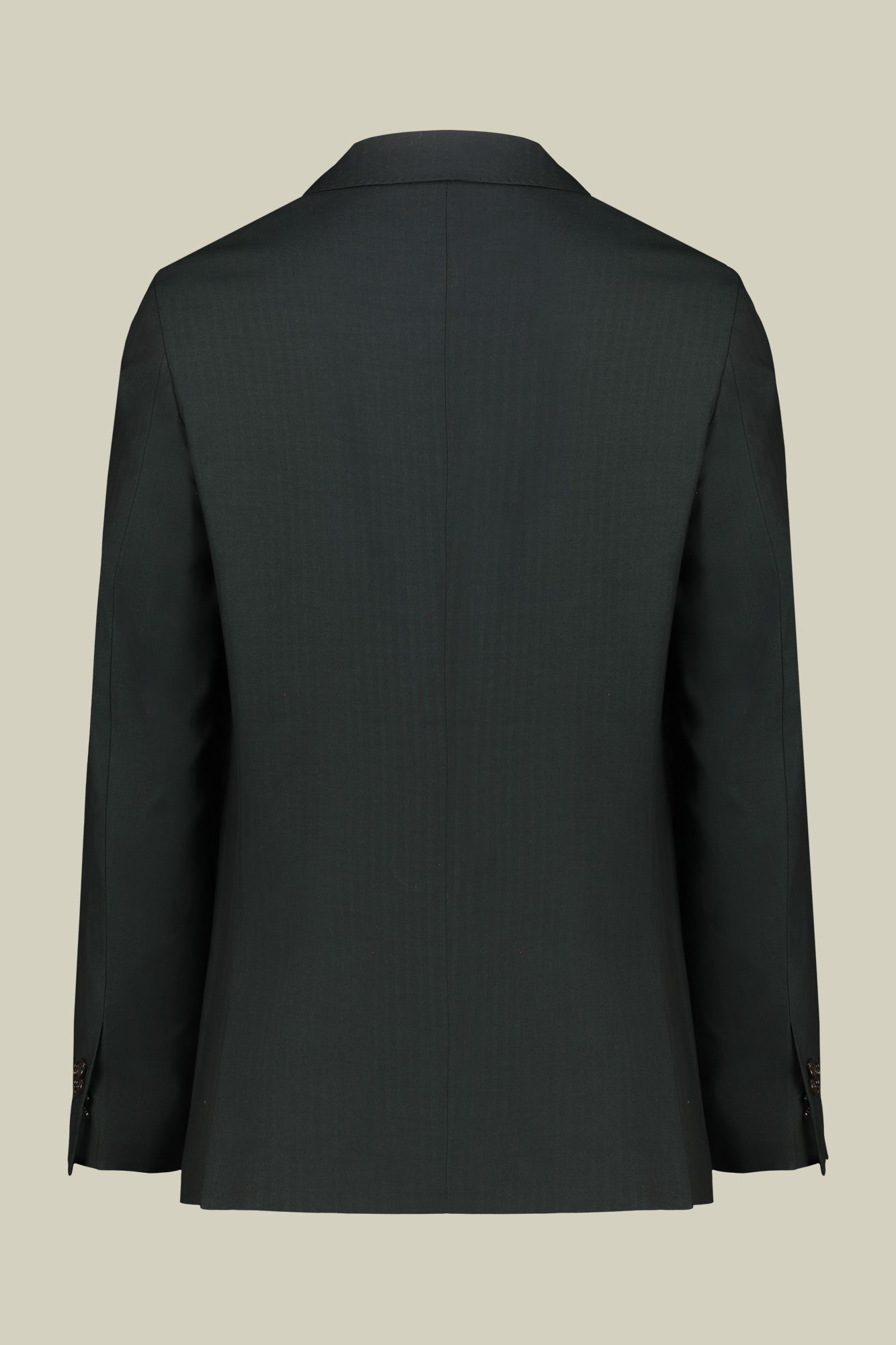 Men's single-breasted suit in herringbone fabric