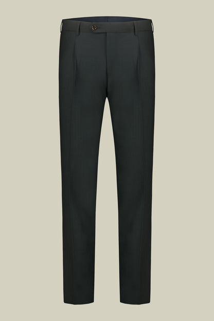 Men's single-breasted suit in herringbone fabric