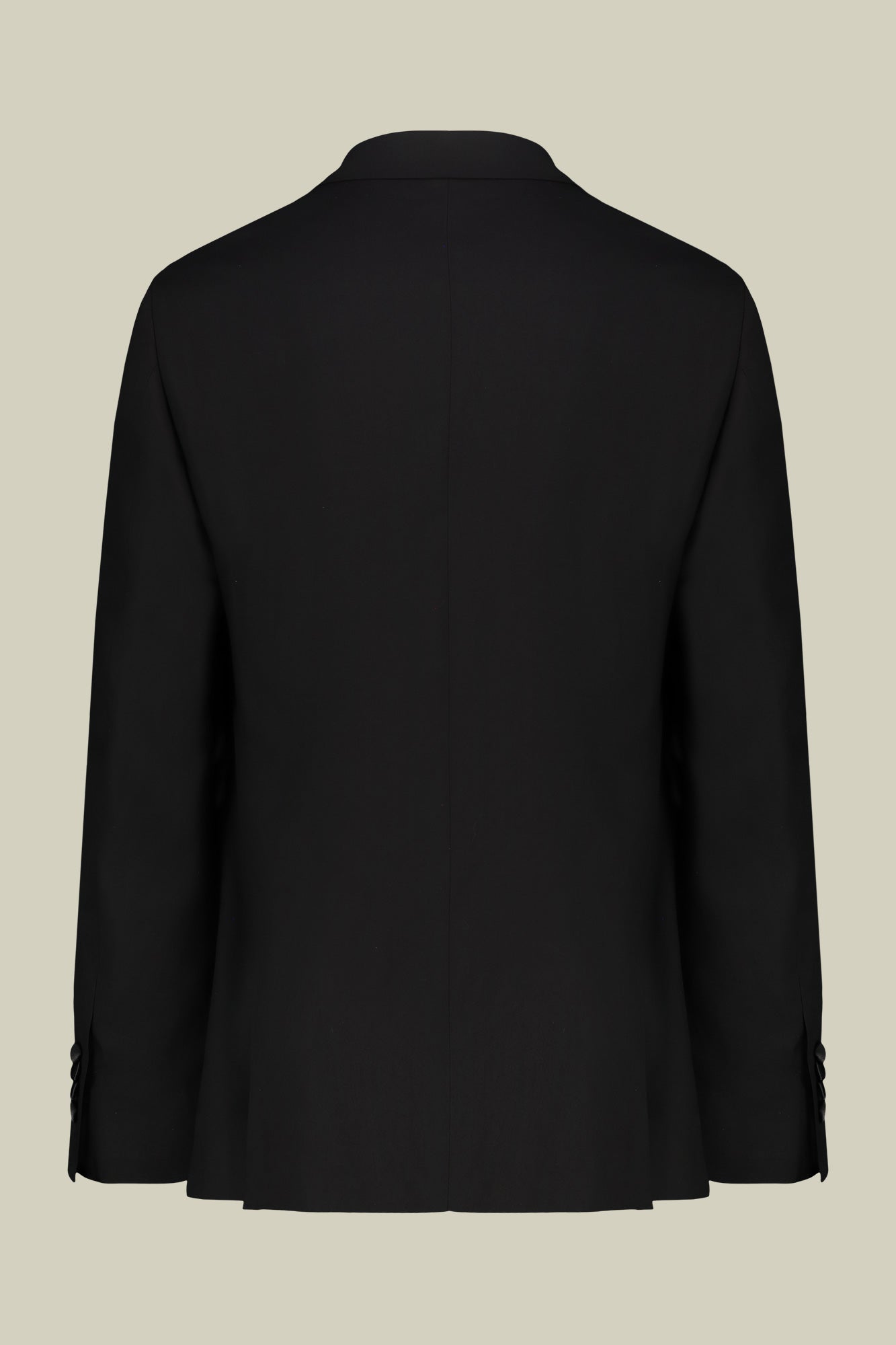 Men's single-breasted smoking jacket in serge twill fabric with regular fit