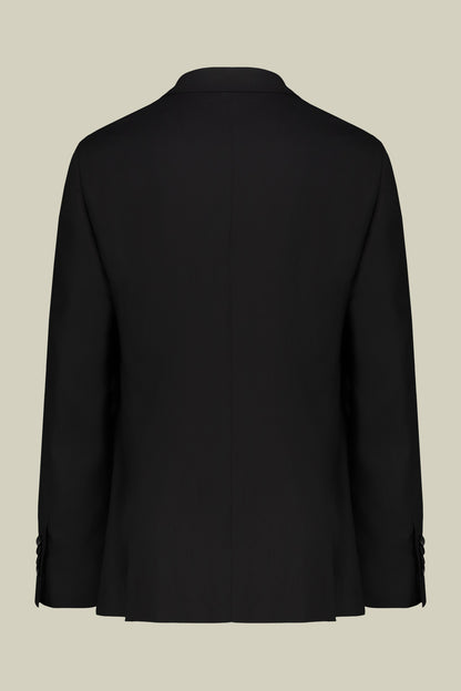 Men's single-breasted smoking jacket in serge twill fabric with regular fit
