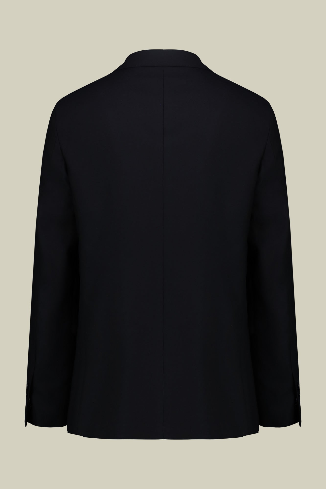 Men's regular fit double-breasted suit featuring a jacket with peak lapels in dobby fabric