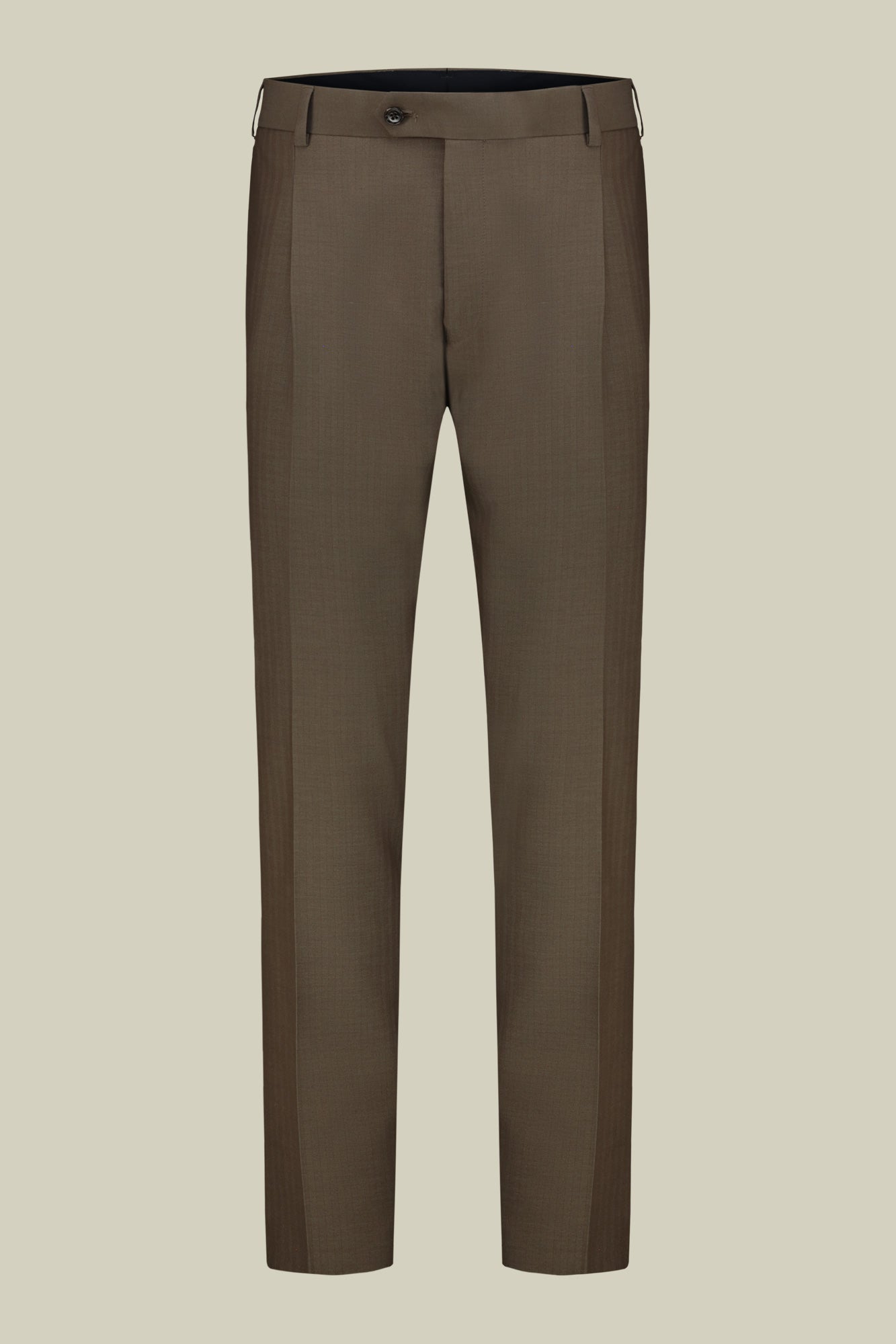 Double-breasted men's suit in Herringbone fabric
