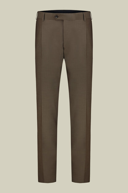 Double-breasted men's suit in Herringbone fabric