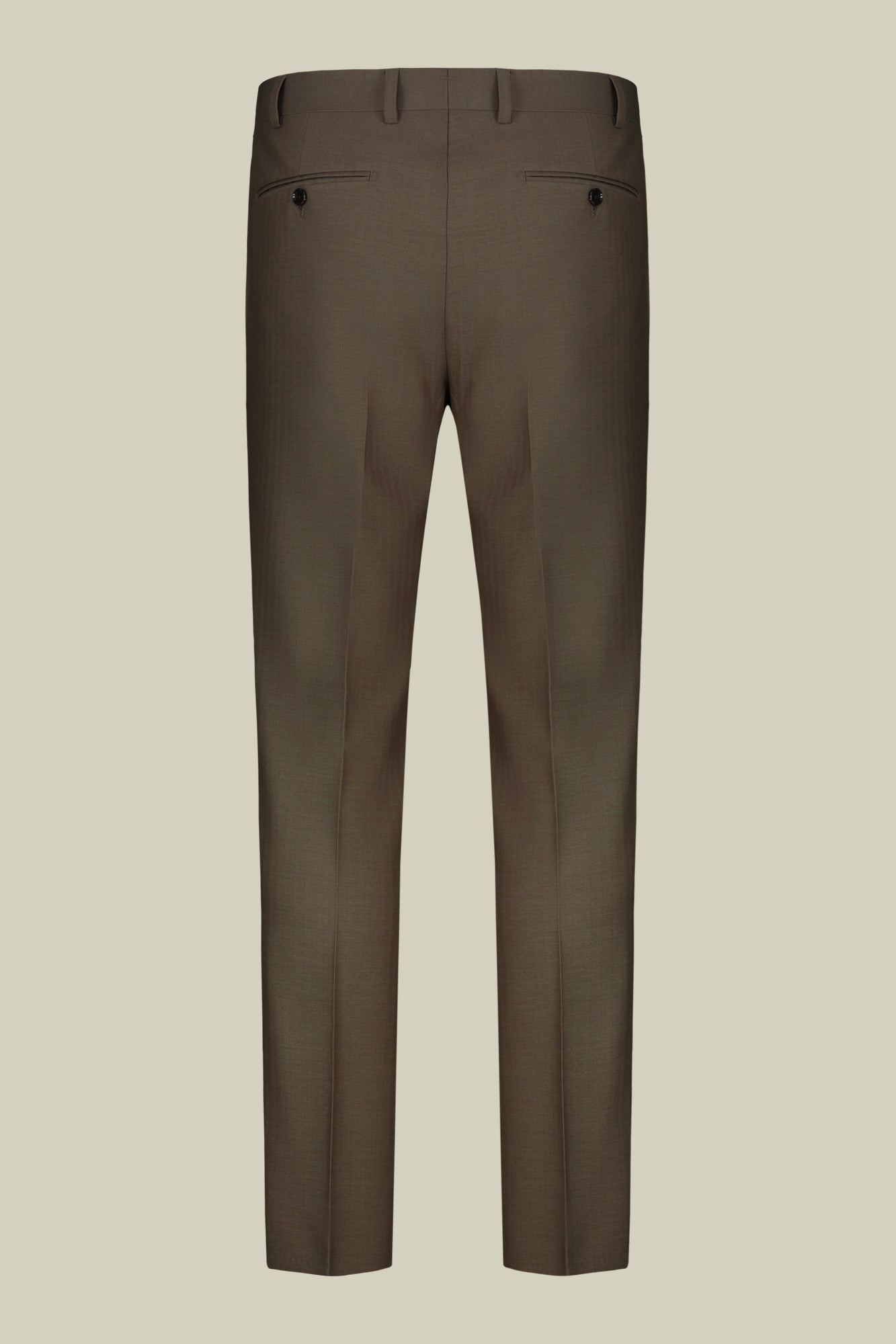 Double-breasted men's suit in Herringbone fabric