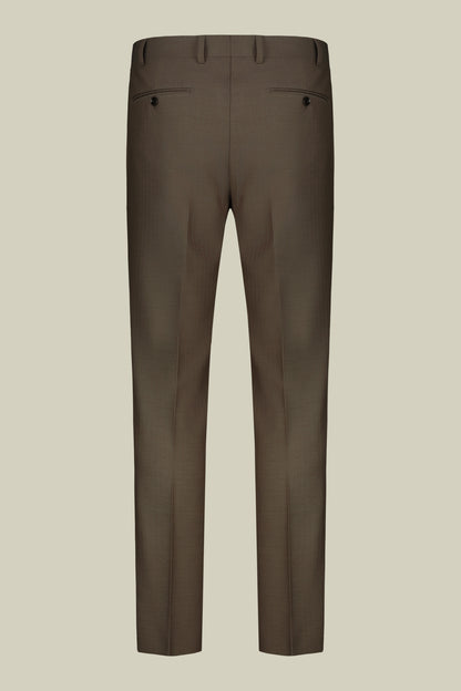Double-breasted men's suit in Herringbone fabric