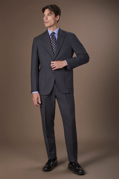 Men's shirt with classic collar in 100% striped cotton