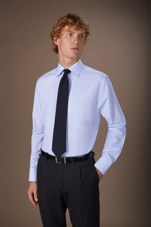 Men's shirt in 100% cotton with square pattern