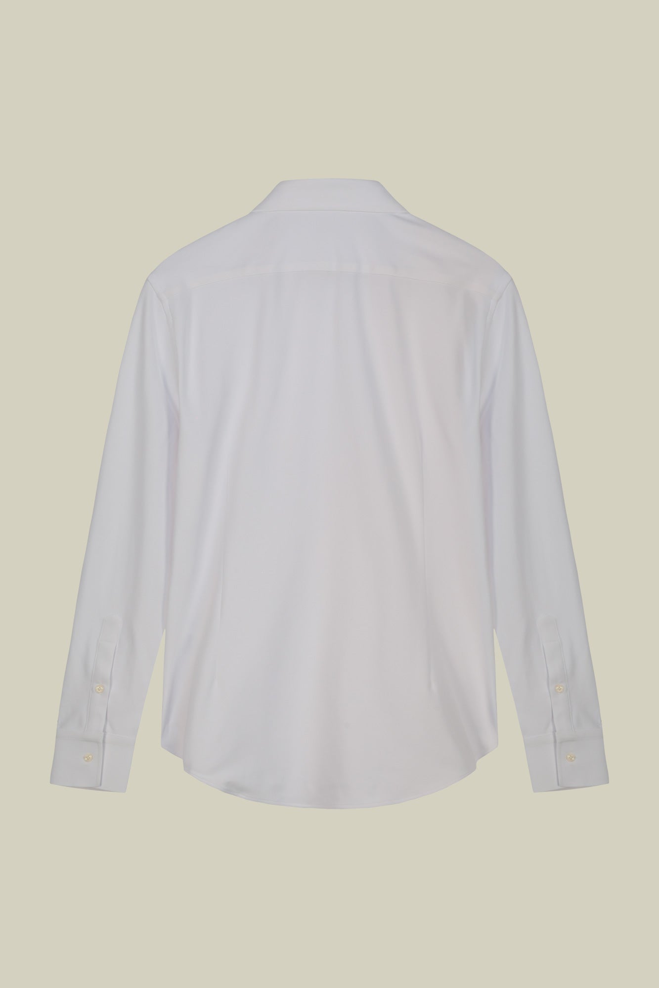 Men's stretch shirt with classic collar in Oxford fabric