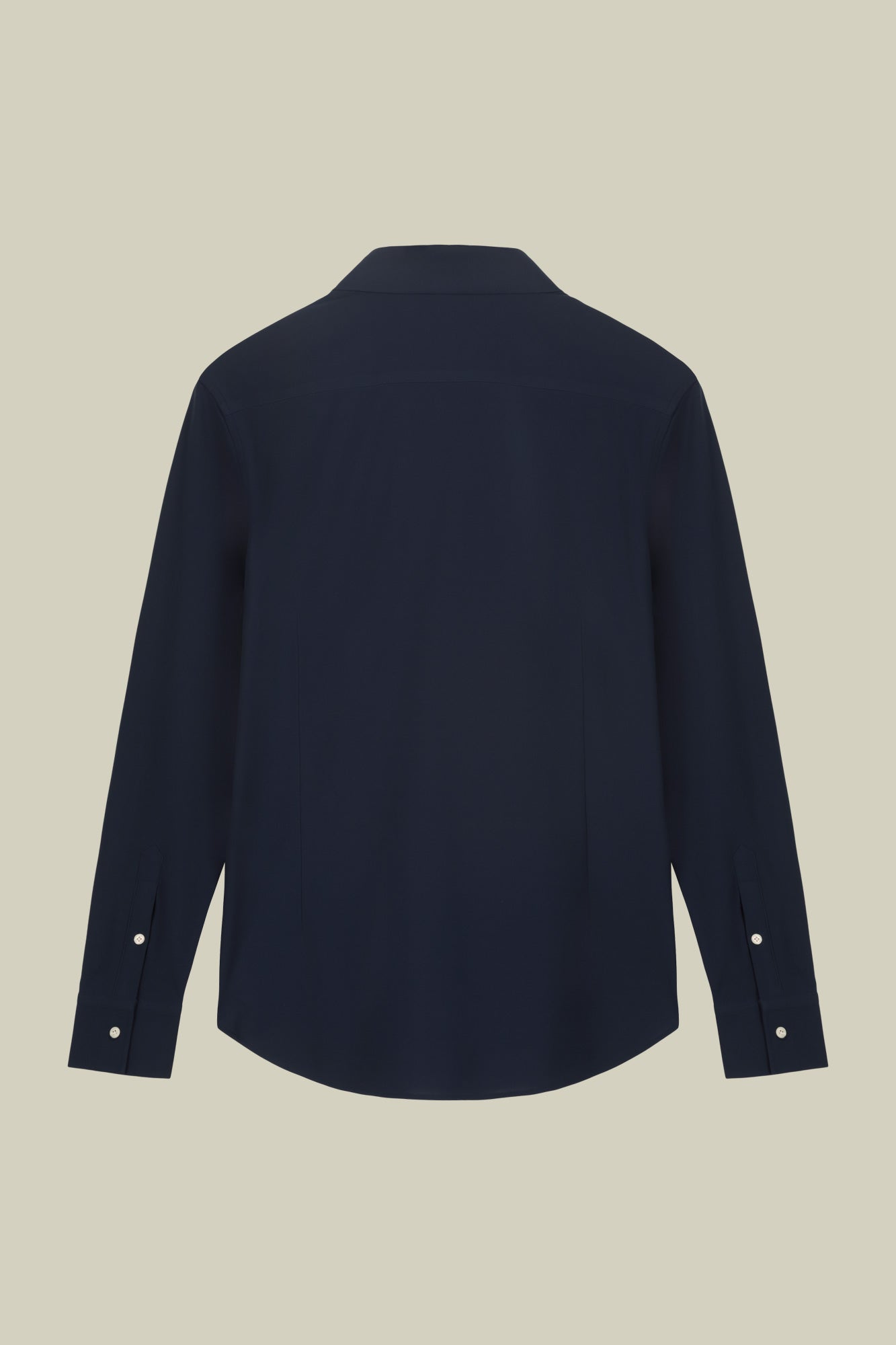 Men's stretch shirt with classic collar in Oxford fabric