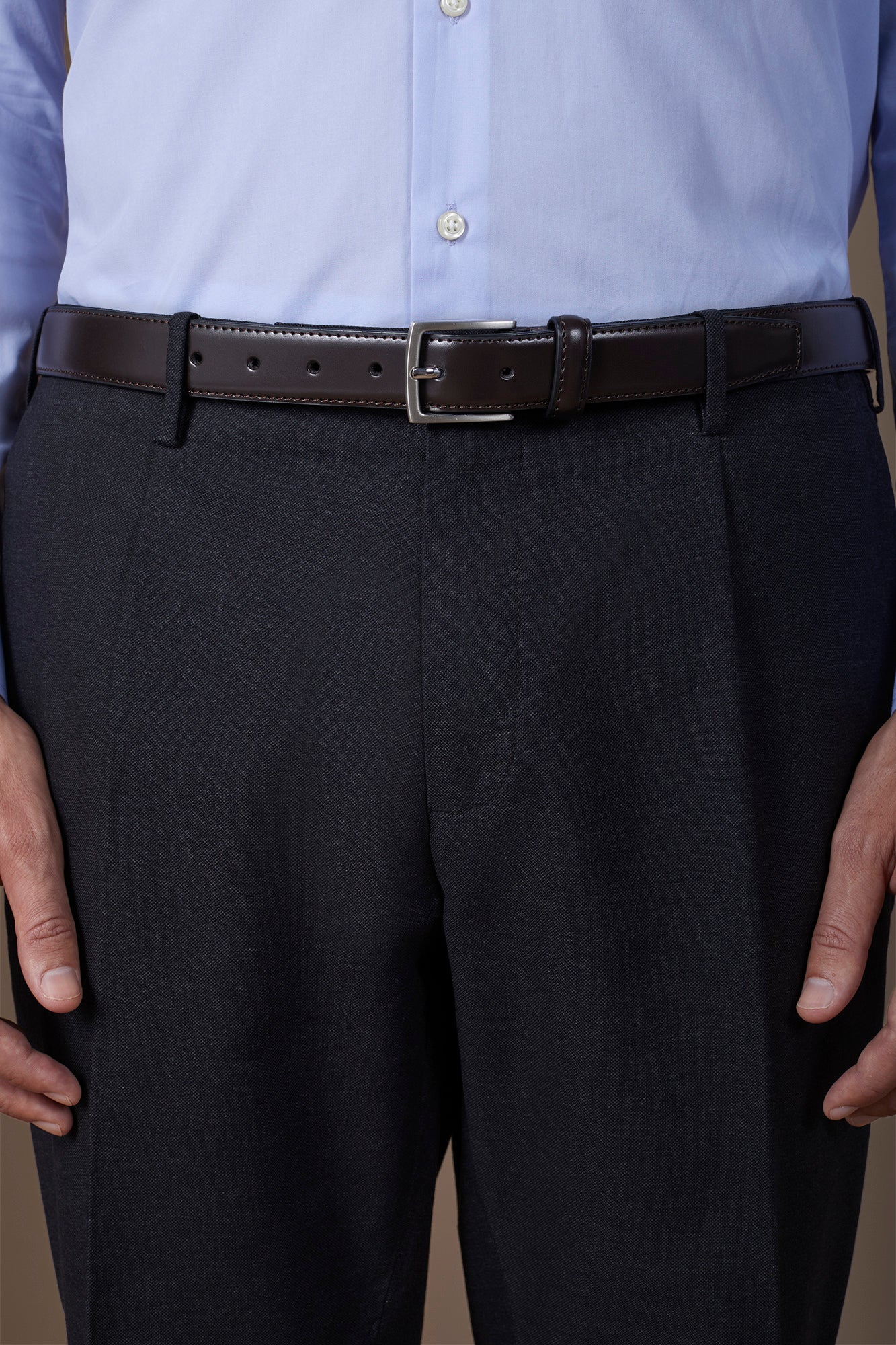 Classic men's belt in 100% leather