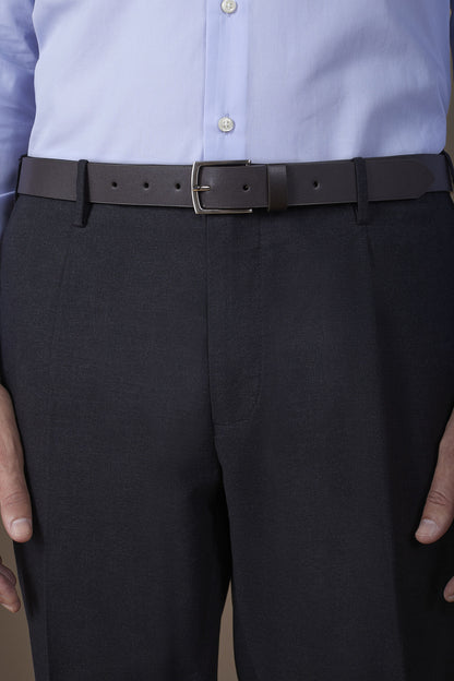 Classic men's belt in 100% leather without stitching