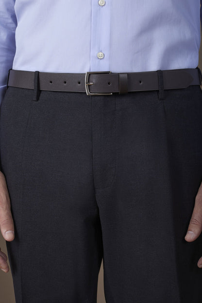 Classic men's belt in 100% leather without stitching