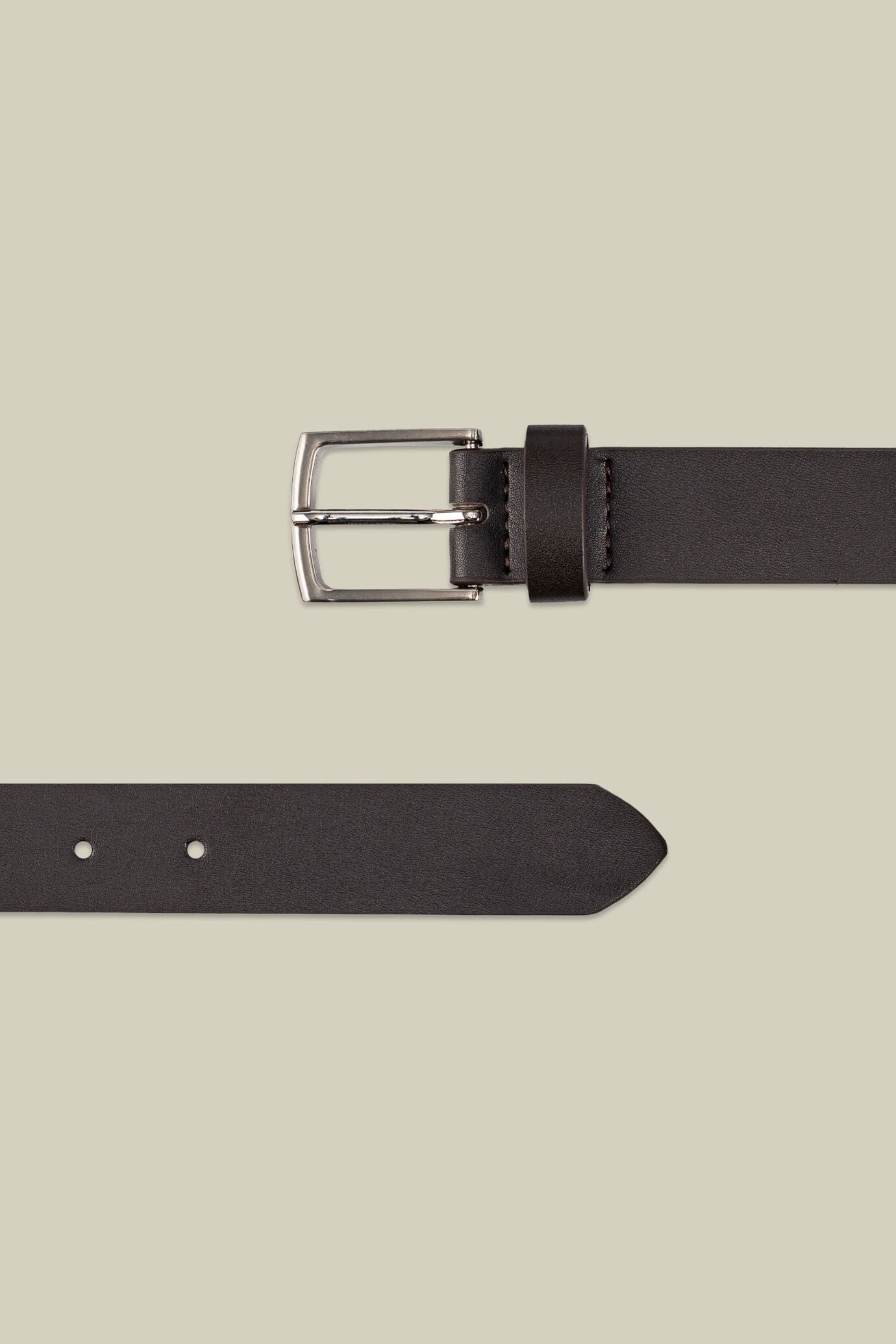 Classic men's belt in 100% leather without stitching