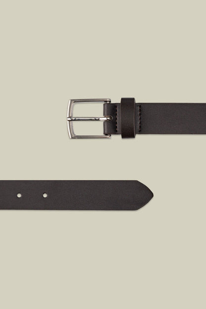 Classic men's belt in 100% leather without stitching