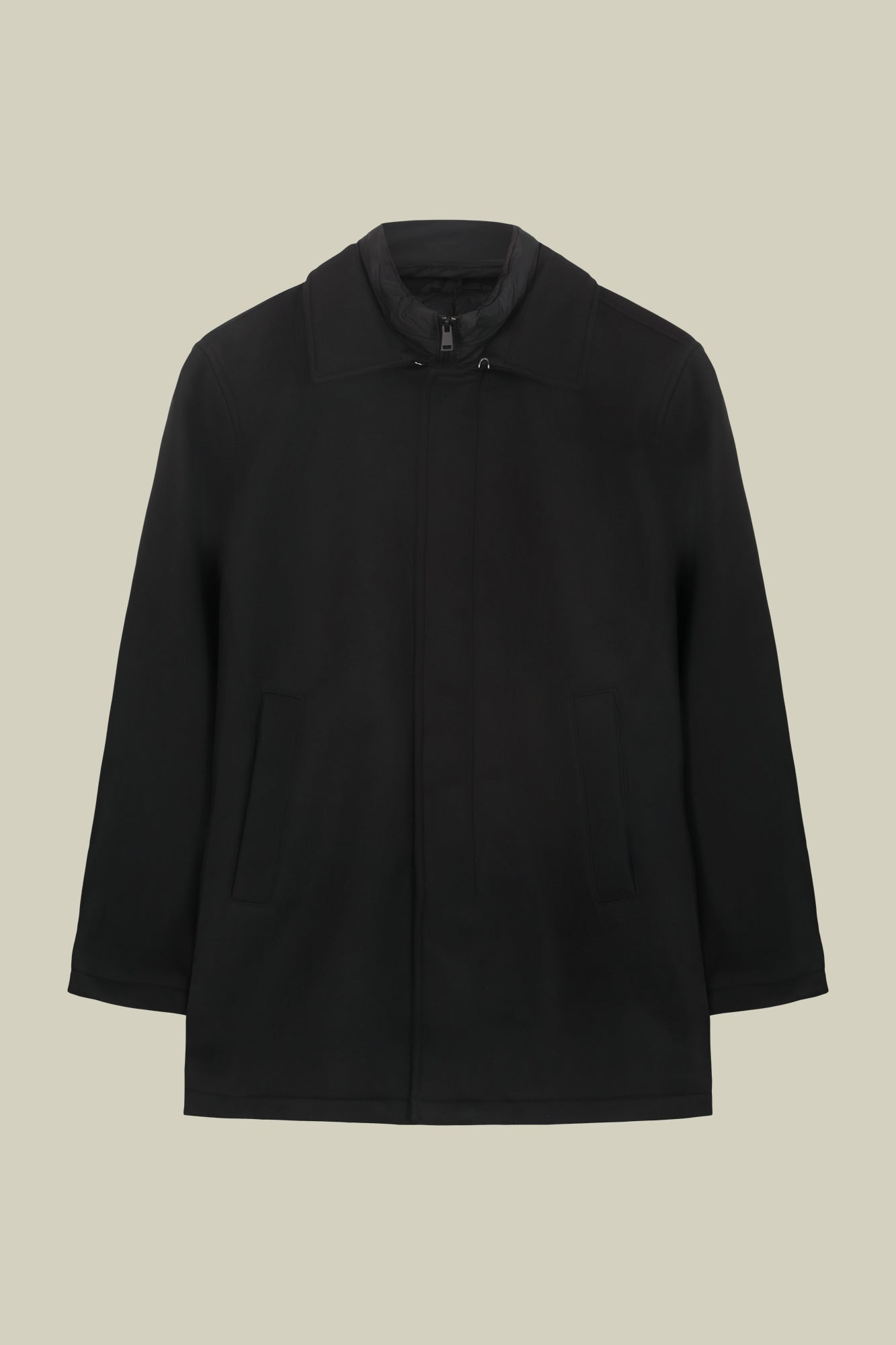 Men's regular fit padded coat with a detachable gilet