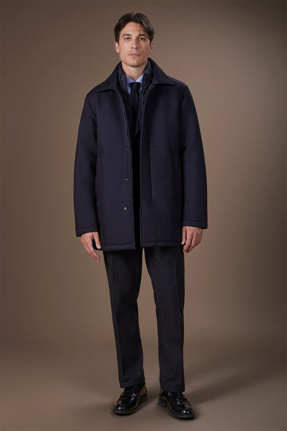 Men's regular fit padded coat with a detachable gilet