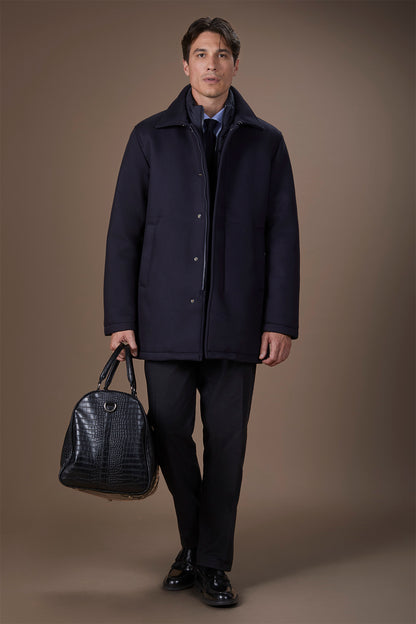 Men's regular fit padded coat with a detachable gilet