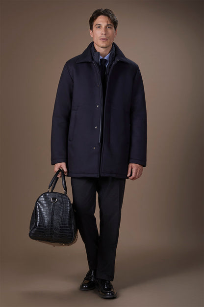 Men's regular fit padded coat with a detachable gilet