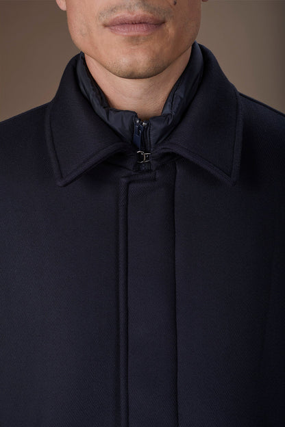 Men's regular fit padded coat with a detachable gilet