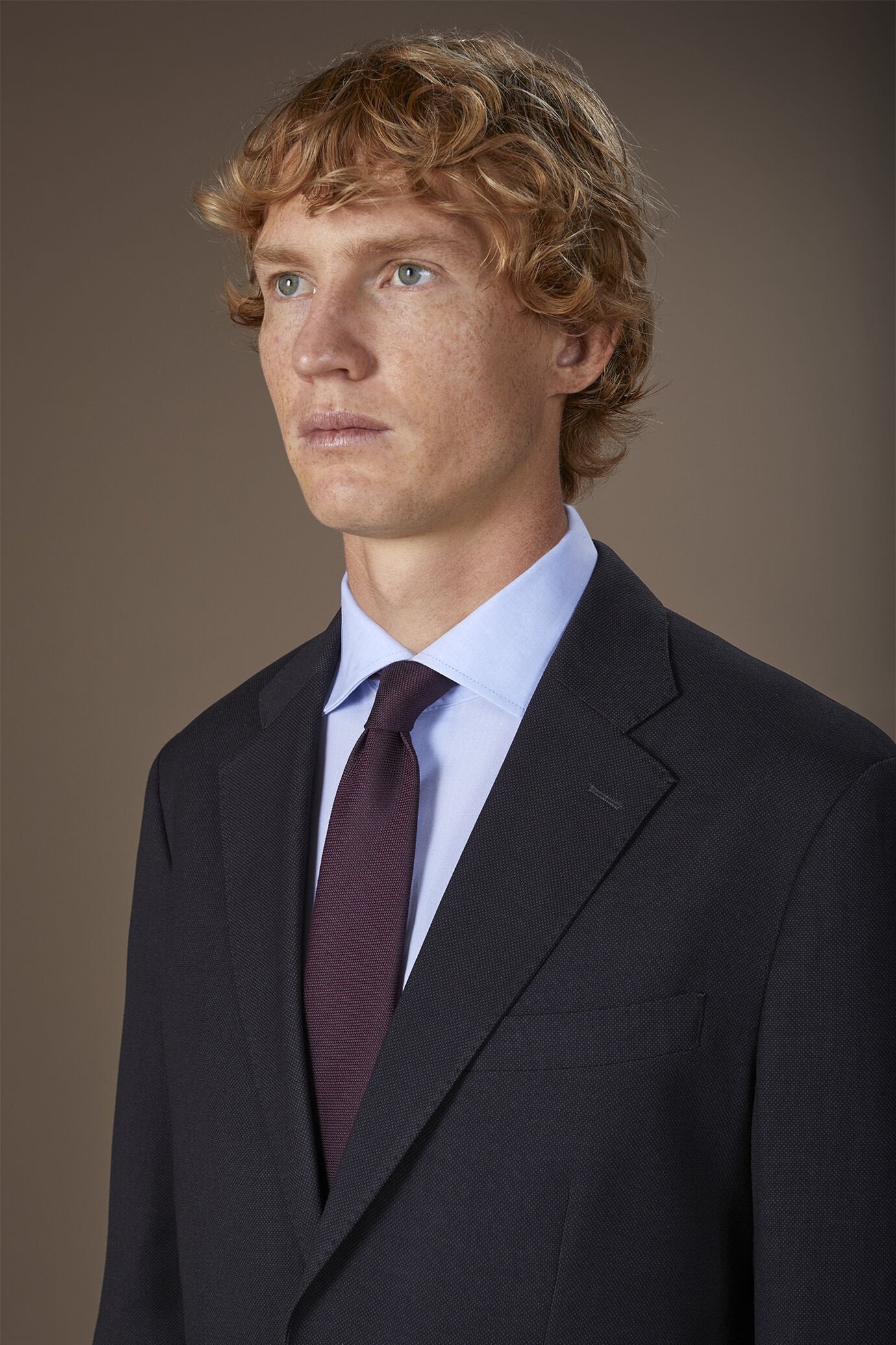 Plain men's tie