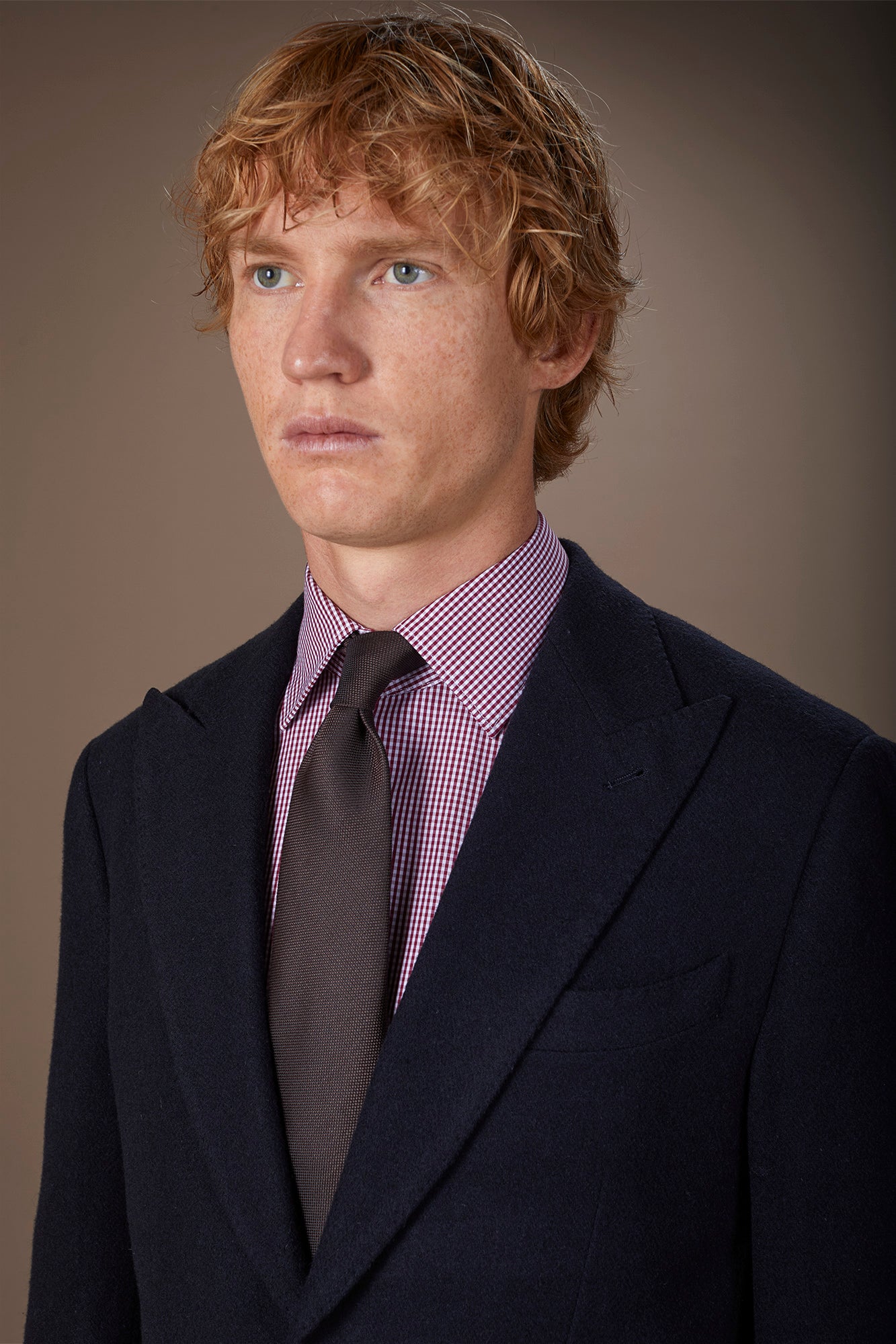 Plain men's tie