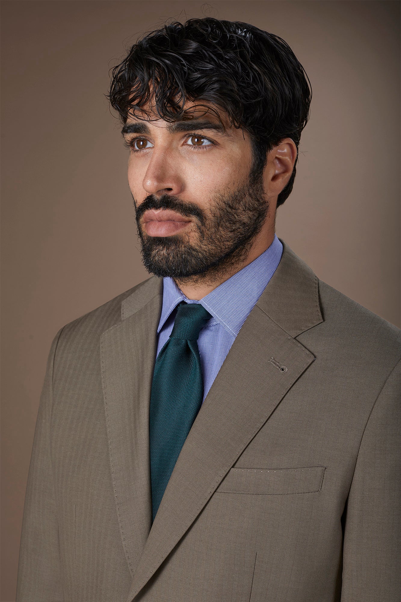 Plain men's tie