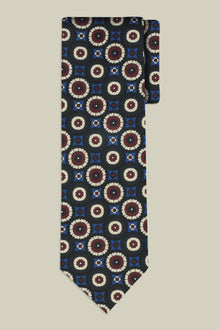 Men's tie with macro geometric patterns