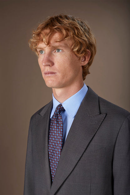 Men's tie with geometric pattern