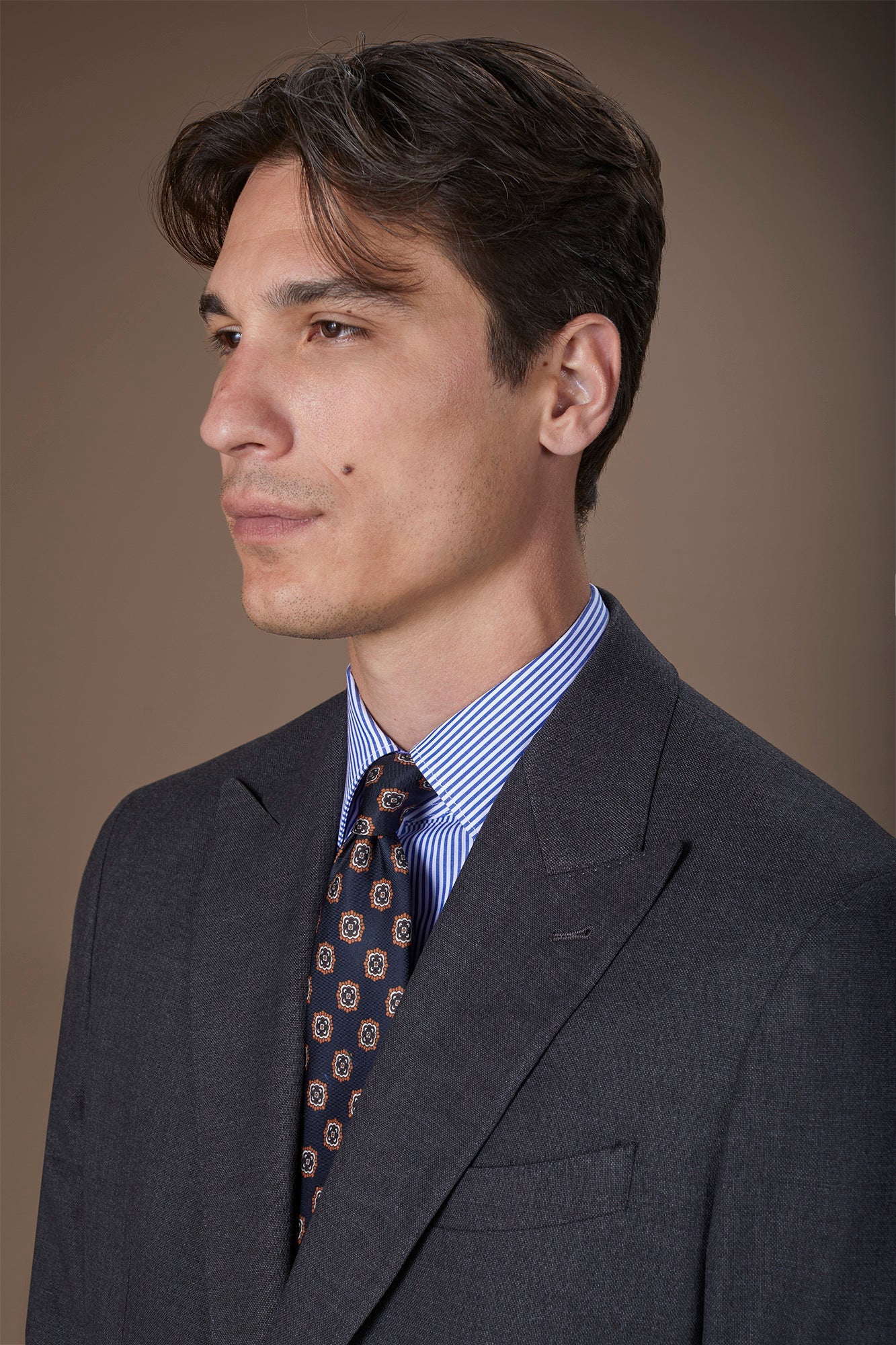 Men's tie with geometric print