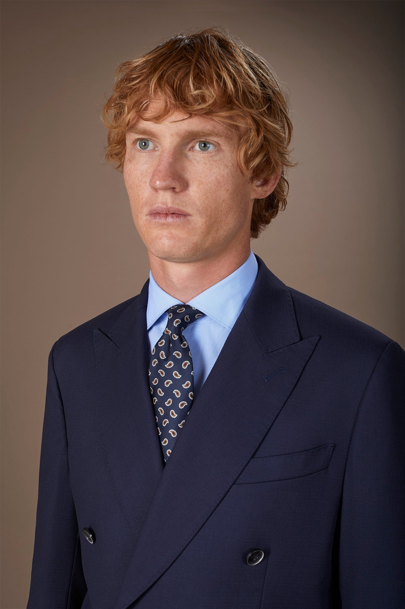 Men's tie with micro pattern