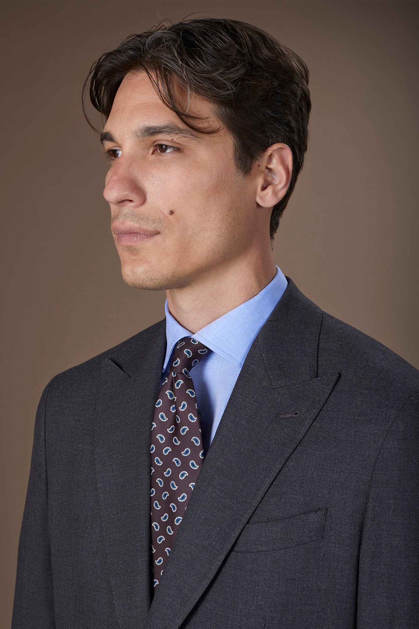 Men's tie with micro pattern