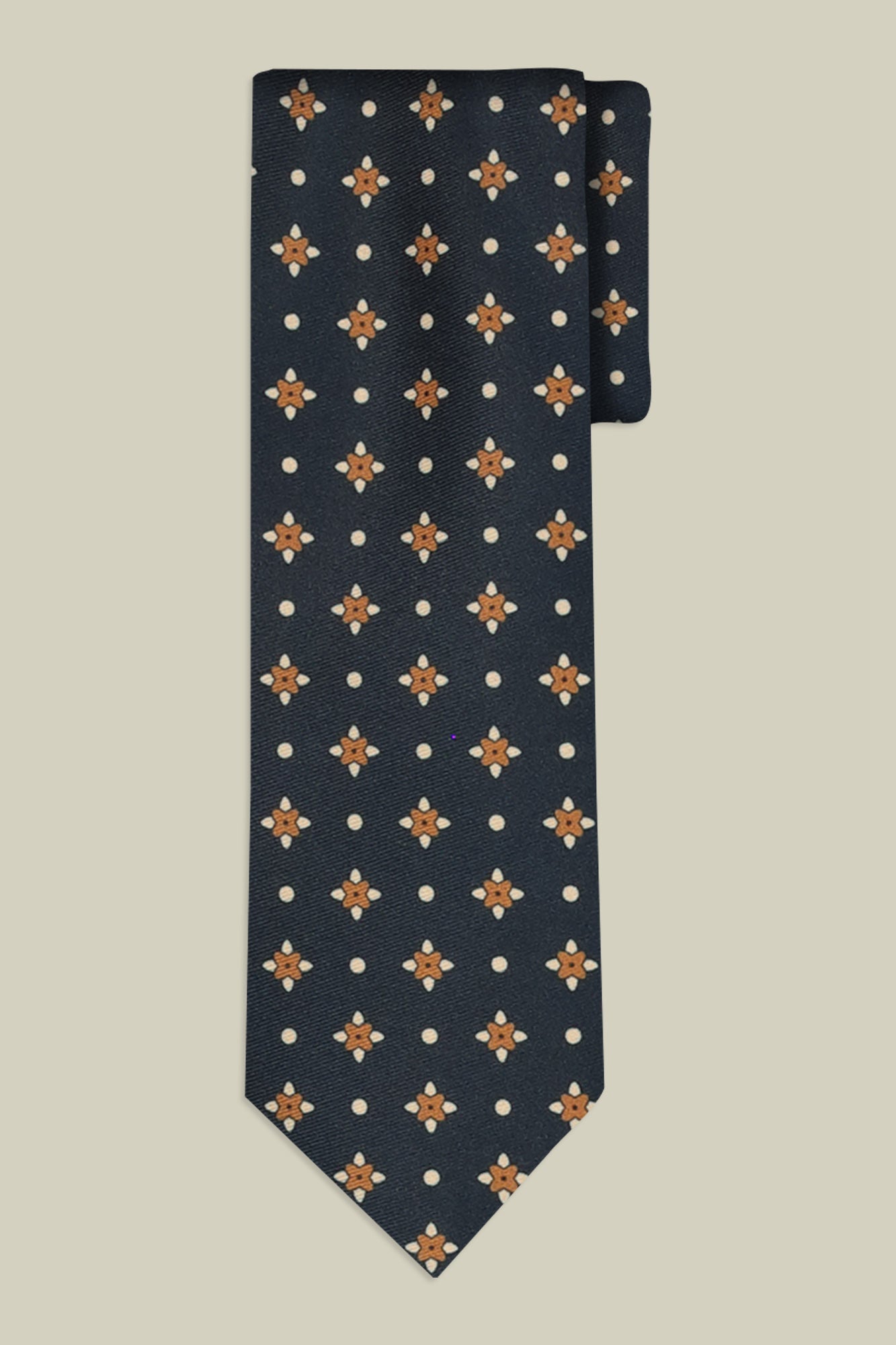 Men's tie with micro pattern