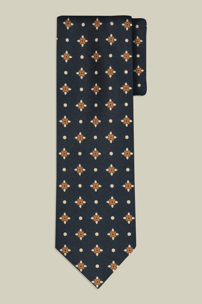 Men's tie with micro pattern