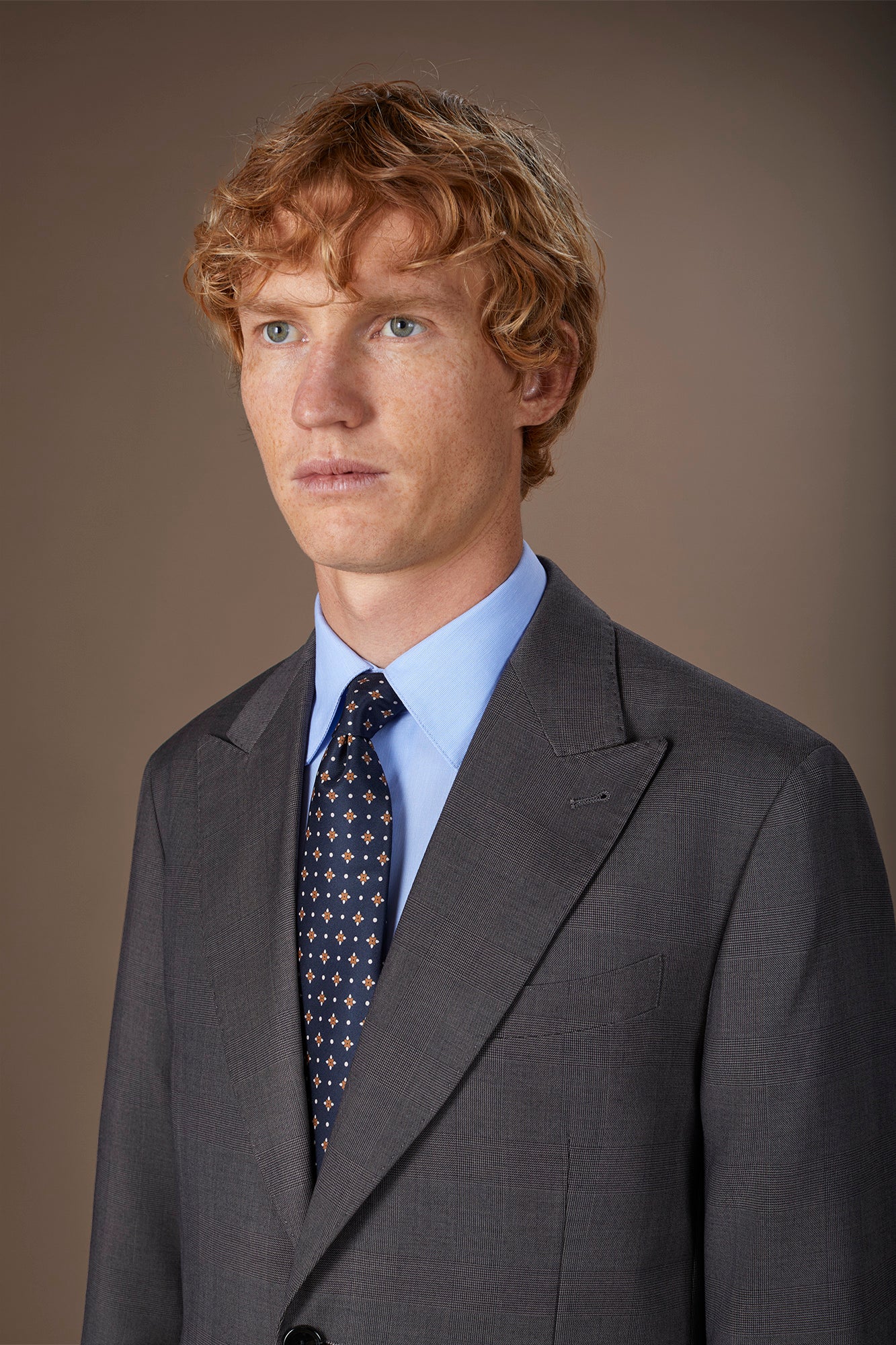 Men's tie with micro pattern