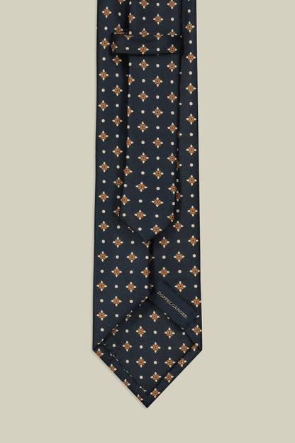 Men's tie with micro pattern