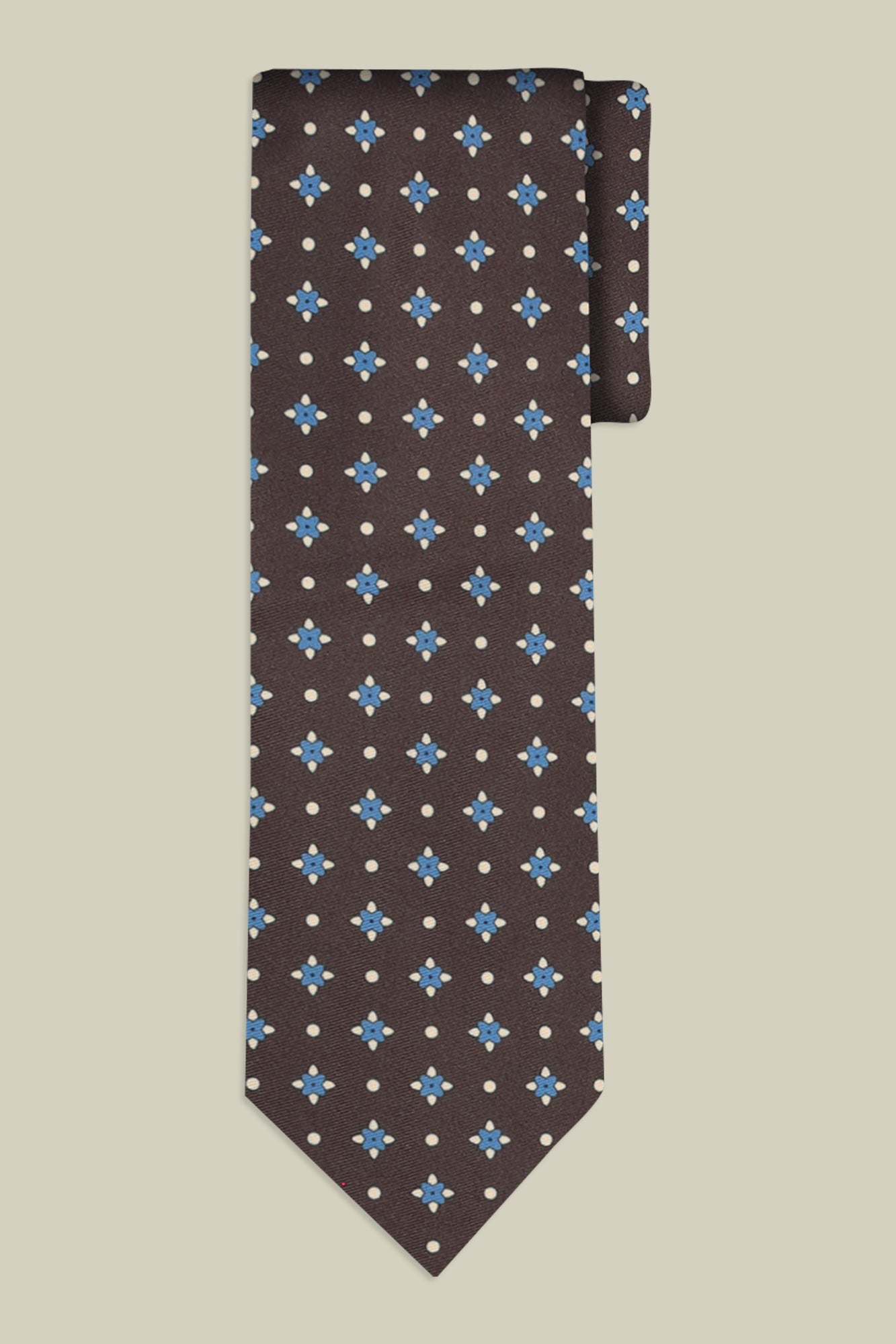 Men's tie with micro pattern