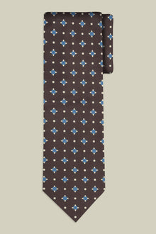 Men's tie with micro pattern