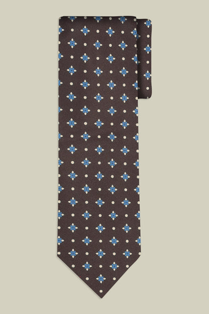 Men's tie with micro pattern