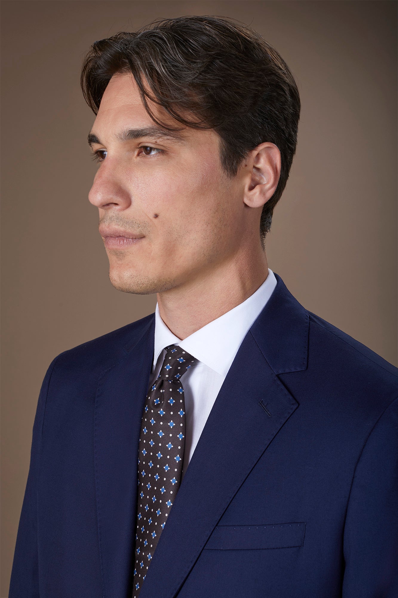 Men's tie with micro pattern