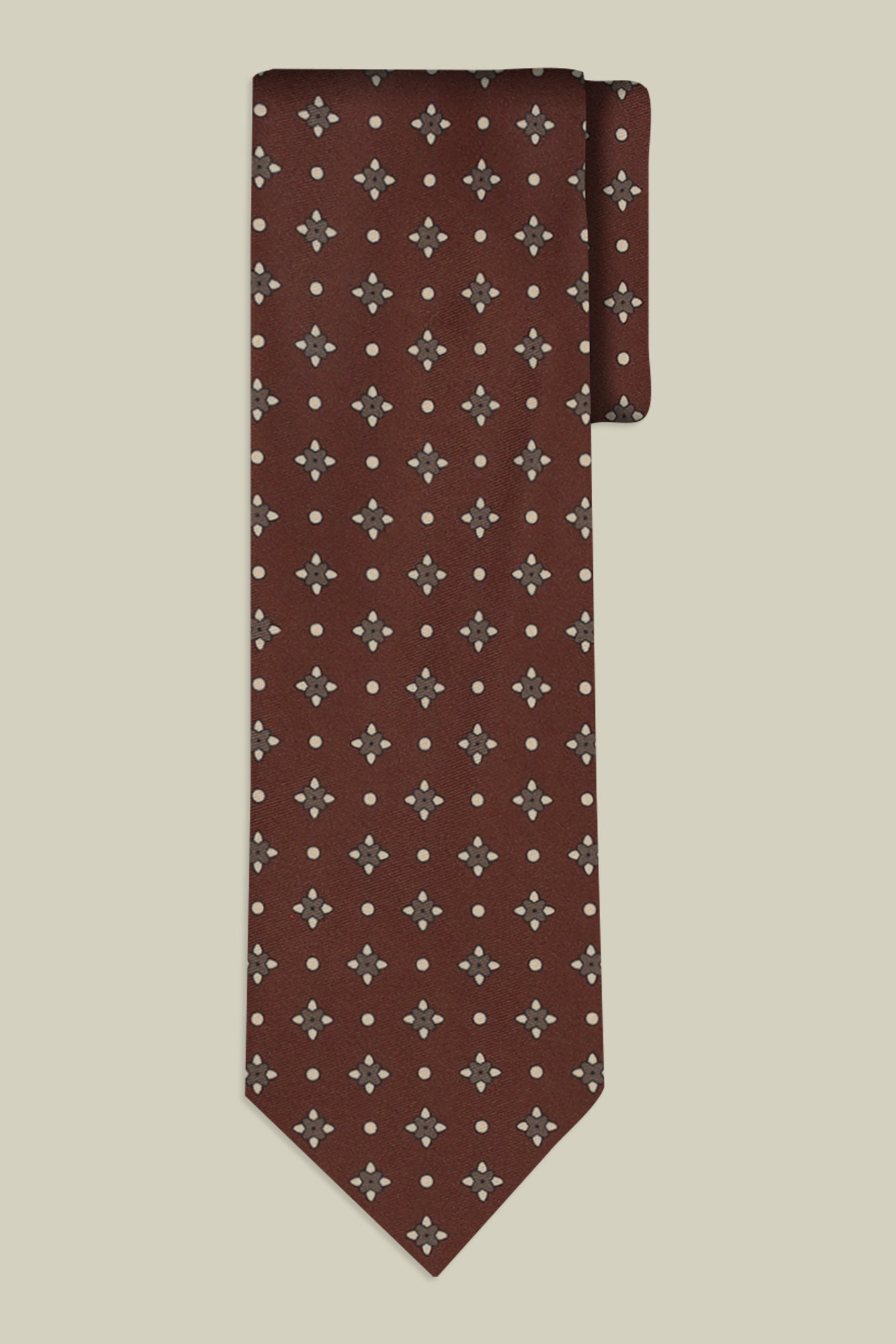 Men's tie with micro pattern