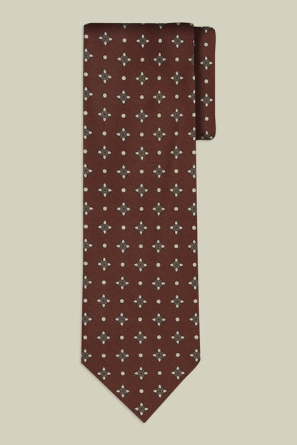 Men's tie with micro pattern
