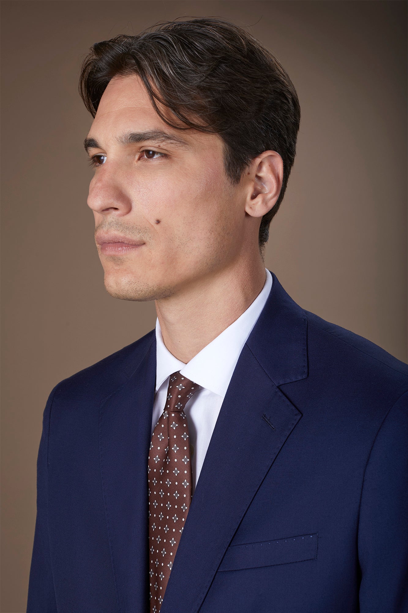 Men's tie with micro pattern