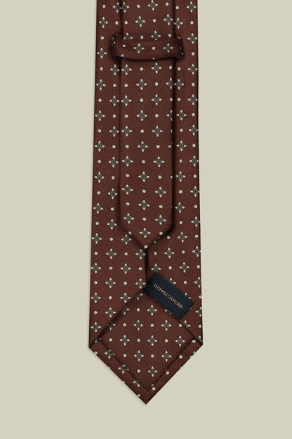Men's tie with micro pattern