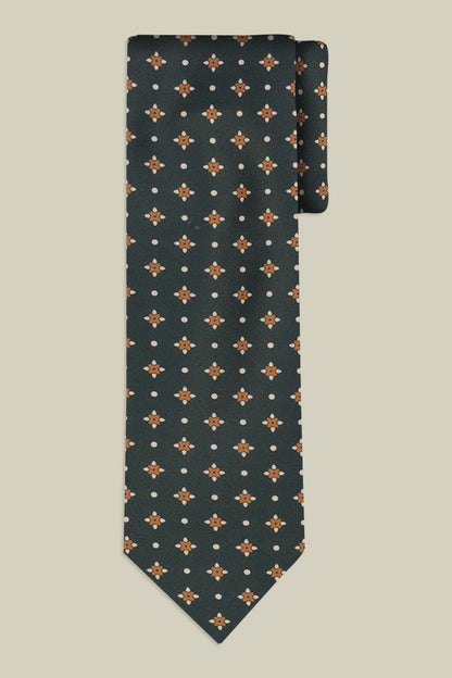 Men's tie with micro pattern
