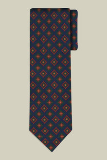 Men's tie with macro geometric pattern