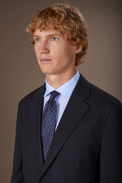 Men's tie with macro geometric pattern