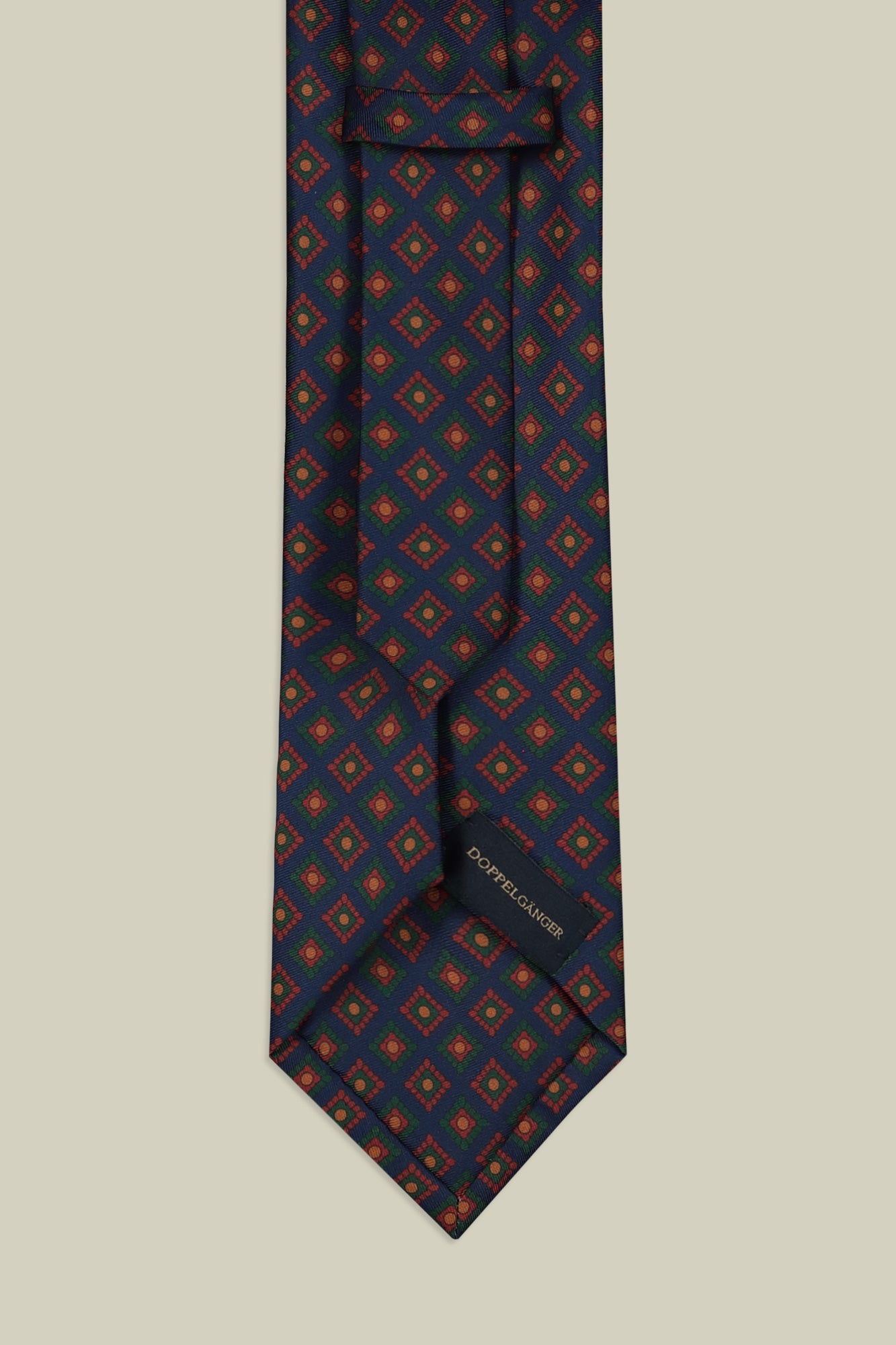 Men's tie with macro geometric pattern