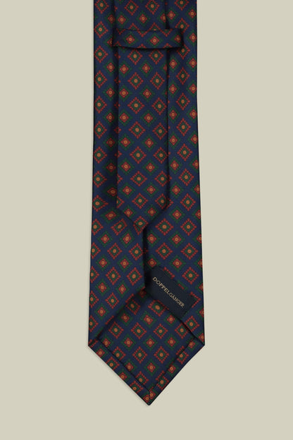Men's tie with macro geometric pattern