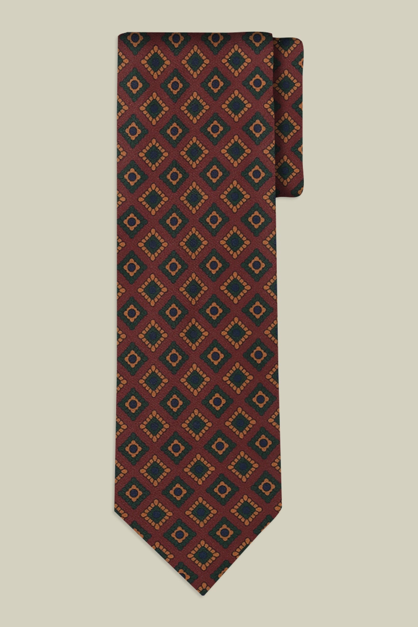 Men's tie with macro geometric pattern