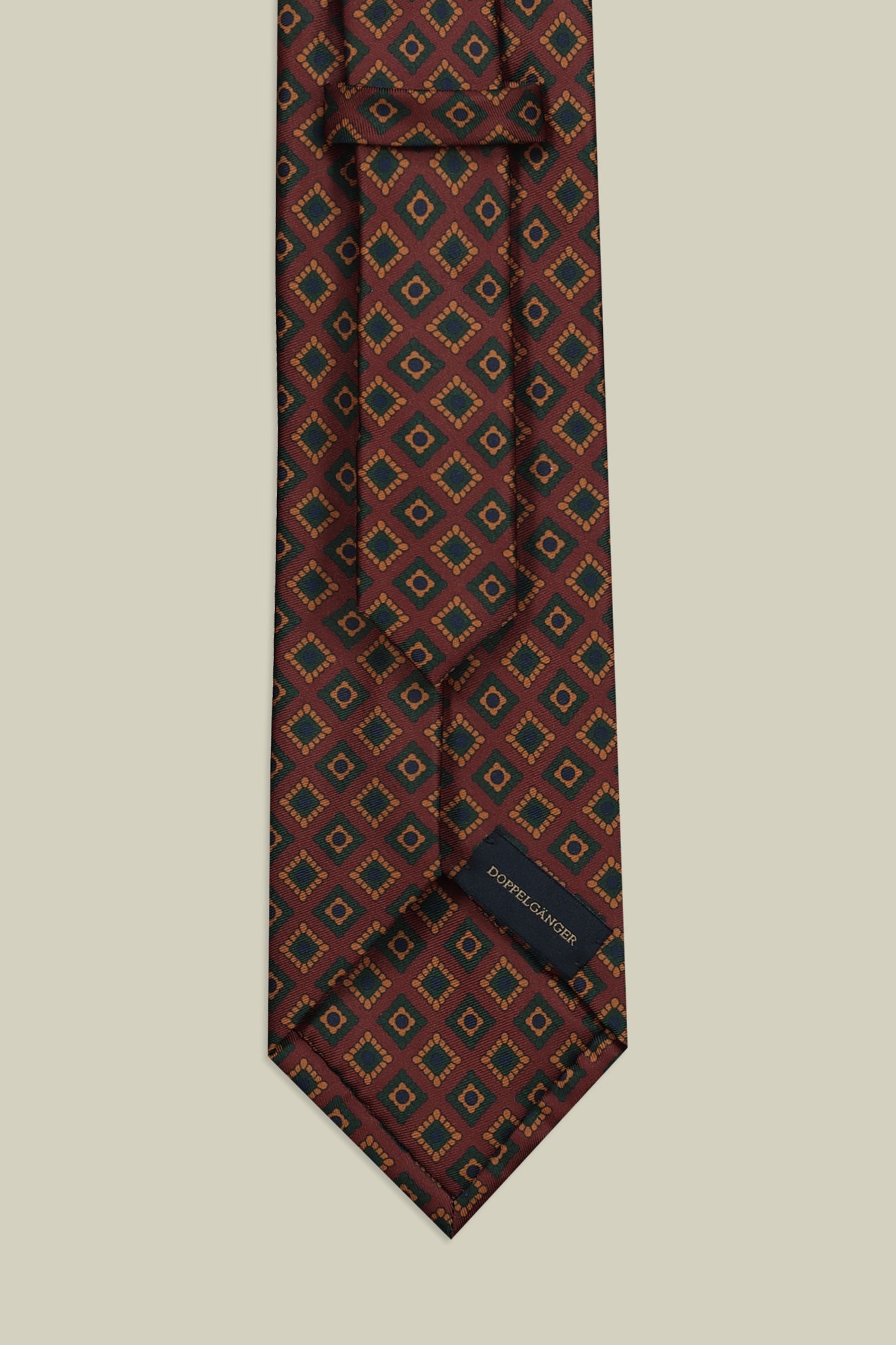 Men's tie with macro geometric pattern